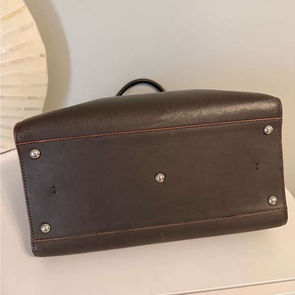 Fendi Gray Leather Tote Bag - Picture 3 of 3